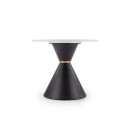 Стол журнальный HALMAR GORETTI S белый мрамор/черный